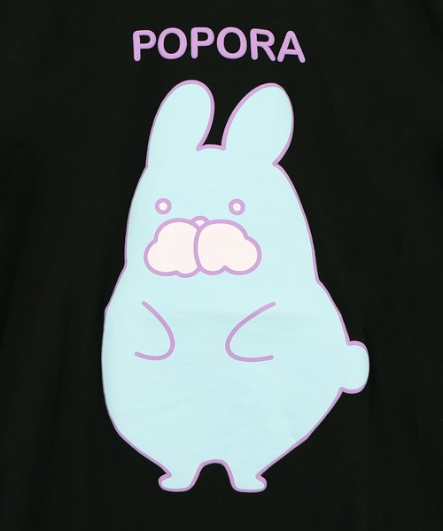 ScoLar(スカラー)の「362129:ポンポン ポポラ柄Tシャツ(Tシャツ/カットソー・レディース・オレンジ/オフホワイト/グリーン/ブラック・M)」の14枚目の写真