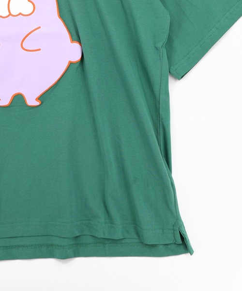 ScoLar(スカラー)の「362129:ポンポン ポポラ柄Tシャツ(Tシャツ/カットソー・レディース・オレンジ/オフホワイト/グリーン/ブラック・M)」の19枚目の写真