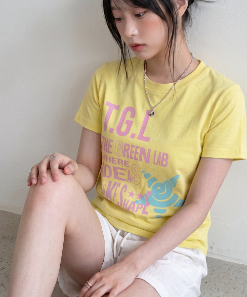 THE GREEN LAB（ザグリーンラボ）の「TGL スパン半袖Tシャツ [ミント]（Tシャツ/カットソー・レディース・その他・FREE）」の3枚目の写真