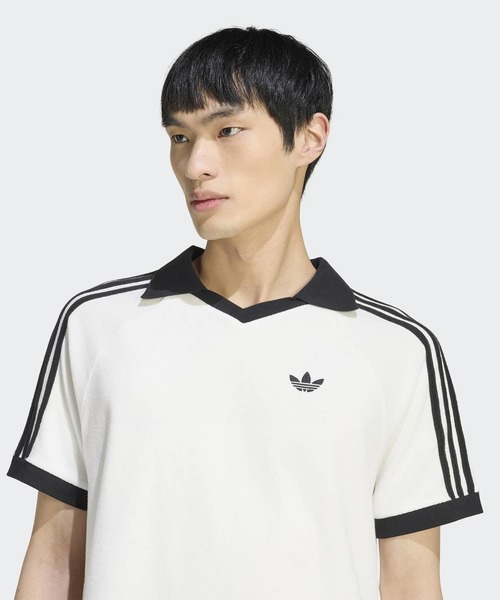 adidas(アディダス)の「テリー ポロシャツ / アディダスオリジナルス adidas Originals(ポロシャツ・メンズ・ホワイト・MEDIUM/SMALL/X-LARGE/X-SMALL/XX-SMALL/XX-LARGE/3XL/LARGE)」の5枚目の写真