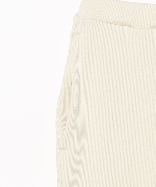 PICCADILLY(ピカデリー)の「【別注】PICCADILLY / リブ パンツ(その他パンツ・レディース・オフホワイト/ブラック・ONE SIZE)」の4枚目の写真