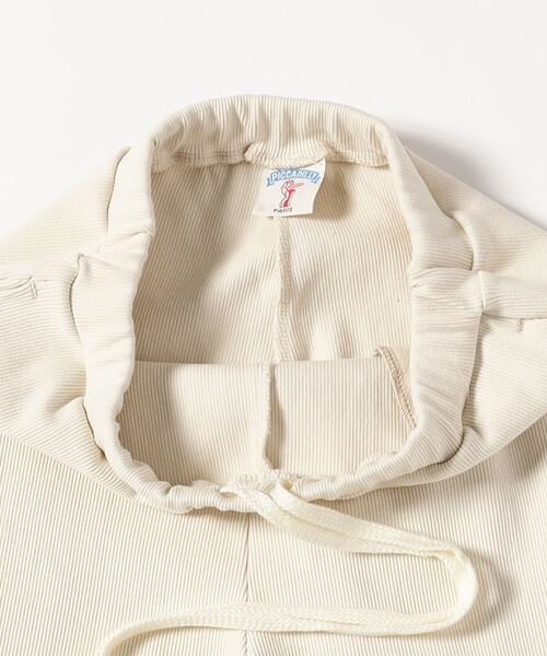 PICCADILLY(ピカデリー)の「【別注】PICCADILLY / リブ パンツ(その他パンツ・レディース・オフホワイト/ブラック・ONE SIZE)」の5枚目の写真
