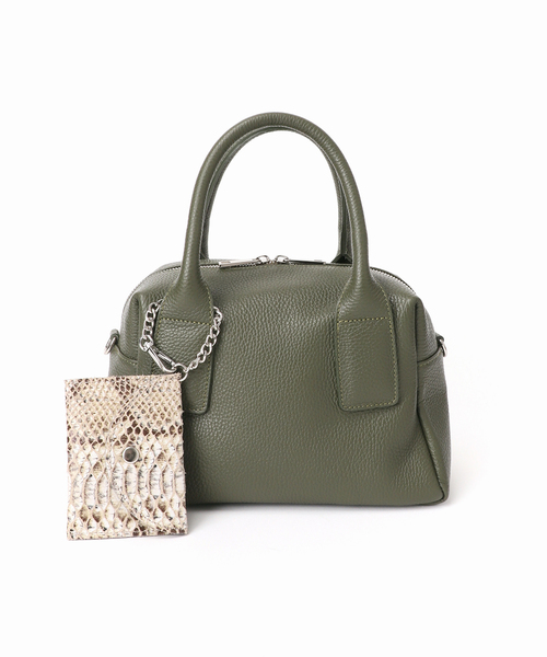 Spick & Span(スピックアンドスパン)の「《別注 / 追加2》MILOS / ミロス ミニボストンバッグ *(ボストンバッグ・レディース・ブラック/カーキ・FREE)」の20枚目の写真