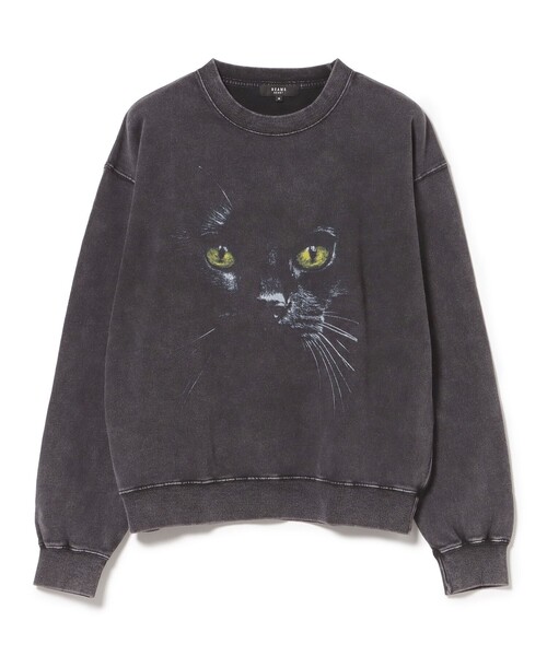 BEAMS HEART(ビームスハート)の「キャットプリント クルーネック スウェット(スウェット・メンズ・ブラック・LARGE/MEDIUM)」の2枚目の写真