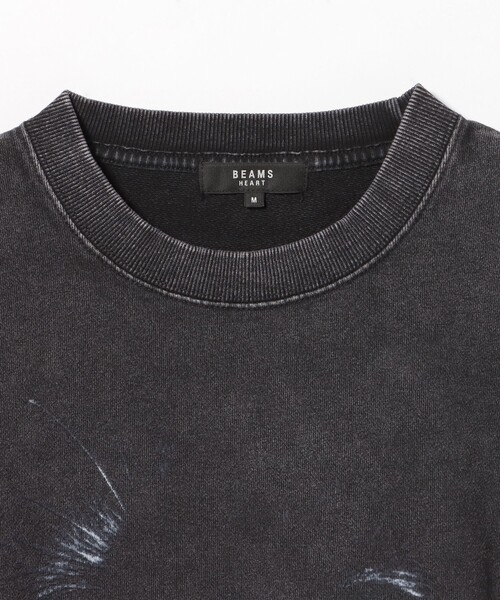 BEAMS HEART(ビームスハート)の「キャットプリント クルーネック スウェット(スウェット・メンズ・ブラック・LARGE/MEDIUM)」の3枚目の写真