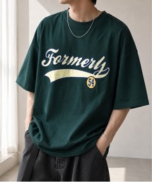【Bls】 【ZM】【Bling Leads】オーバーサイズ ワッペン刺繍TEE
