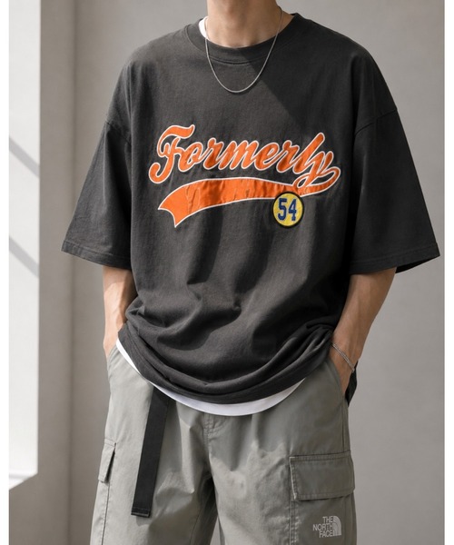 Bling Leads(ブリングリーズ)の「【Bls】 【ZM】【Bling Leads】オーバーサイズ ワッペン刺繍TEE(Tシャツ/カットソー・メンズ・ブルー系その他2/スミクロ/ダークグリーン/ホワイト系その他/ホワイト/ブルー系その他・LARGE/MEDIUM)」の8枚目の写真