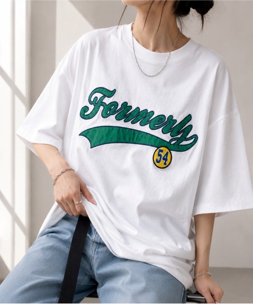 Bling Leads(ブリングリーズ)の「【Bls】 【ZM】【Bling Leads】オーバーサイズ ワッペン刺繍TEE(Tシャツ/カットソー・メンズ・ブルー系その他2/スミクロ/ダークグリーン/ホワイト系その他/ホワイト/ブルー系その他・LARGE/MEDIUM)」の19枚目の写真