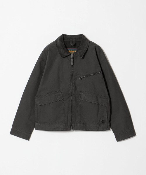 Timberland(ティンバーランド)の「<Timberland> CNVS JACKET/アウター(ブルゾン・メンズ・ダークブラウン/ダークグレー・L/M)」の2枚目の写真