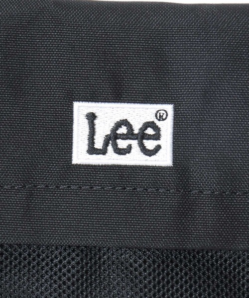 Lee（リー）の「Lee/リー 撥水 ロゴ ワンポイント刺繍 テープチャーム付き フラップショルダーバッグ/レディース メンズ（ショルダーバッグ・レディース・ブラック×ホワイト/ブラック×ブラック/ブラック×グリーン/ブラック×パープル/ブラック×ピンク・FREE）」の18枚目の写真
