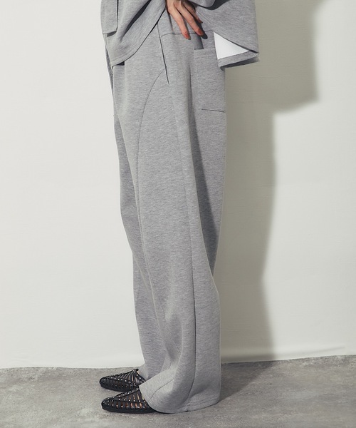 ANOTHER S(アナザーエス)の「「セットアップ対応」ポンチ立体カーブパンツ(その他パンツ・レディース・グレー/ブラック・FREE)」の20枚目の写真
