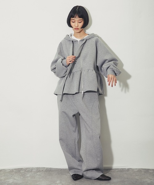 ANOTHER S(アナザーエス)の「「セットアップ対応」ポンチ立体カーブパンツ(その他パンツ・レディース・グレー/ブラック・FREE)」の17枚目の写真