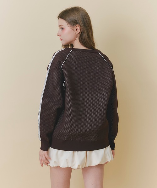 REDYAZEL(レディアゼル)の「ロゴメッシュニット×バルーンショートパンツセットアップ(セットアップ・レディース・ライトグレー/ネイビー/ブラウン・FREE)」の21枚目の写真