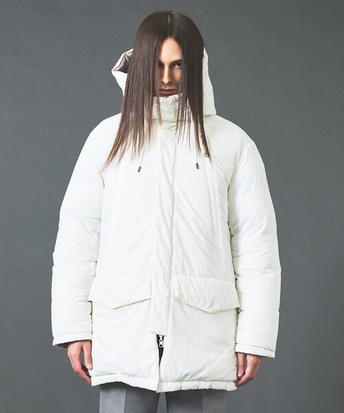 5351 POUR LES HOMMES(ゴーサンゴーイチプールオム)の「リバーシブル セミロング パデッドフーディー(ダウンジャケット/コート・メンズ・ブラック/ホワイト・50/44/46/48)」の11枚目の写真