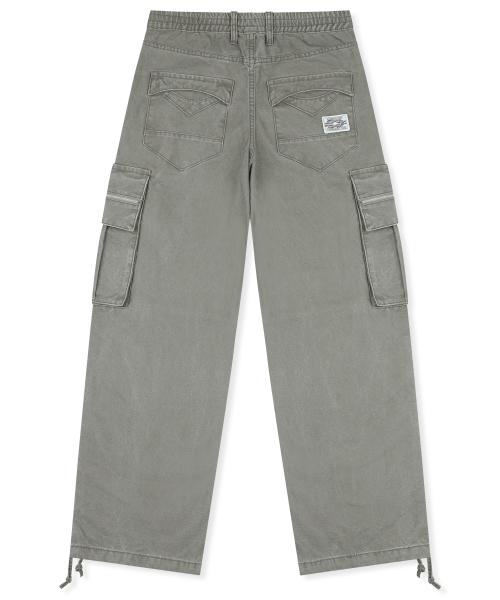 XTONZ(エクストーンズ)の「XP344 スタックルーズフィットウォッシングコットンカーゴパンツ (カーキ)(その他パンツ・レディース・その他・LARGE/SMALL/MEDIUM)」の3枚目の写真