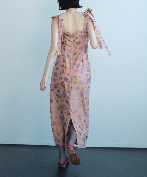 EDIT. FOR LULU(エディットフォールル)の「【DREAM sister jane/ドリームシスター ジェーン】 Peche Embellished Midi(ワンピース・レディース・ピンク・FREE)」の1枚目の写真