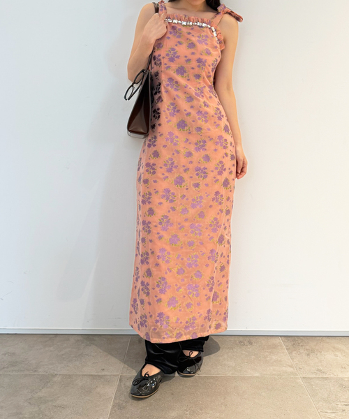 EDIT. FOR LULU(エディットフォールル)の「【DREAM sister jane/ドリームシスター ジェーン】 Peche Embellished Midi(ワンピース・レディース・ピンク・FREE)」の13枚目の写真