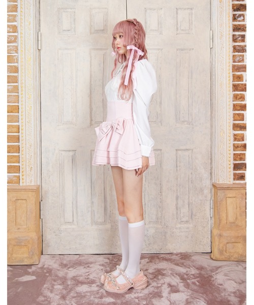 Fiorforte(フィオルフォルテ)の「whipped cream ribbon skirt(スカート・レディース・ピンク/ブラック/グレー・M/S)」の13枚目の写真