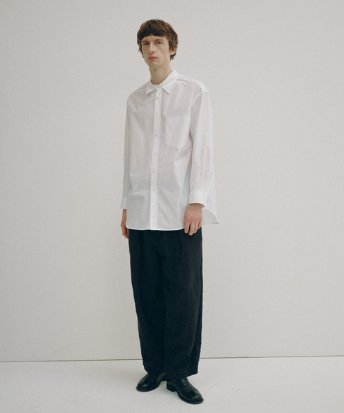 EDIFICE（エディフィス）の「Hedie.+ Deformed Collar Shirt（シャツ/ブラウス・メンズ・ホワイト/サックスブルー・2/3）」の3枚目の写真