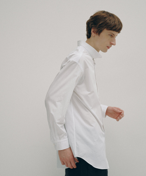 EDIFICE（エディフィス）の「Hedie.+ Deformed Collar Shirt（シャツ/ブラウス・メンズ・ホワイト/サックスブルー・2/3）」の4枚目の写真