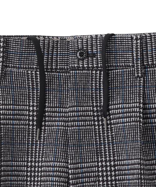 DRESSTERIOR(ドレステリア)の「ダウンファブリック グレンチェックワイドパンツ(その他パンツ・メンズ・ブルー系6・85/82/79/76)」の7枚目の写真