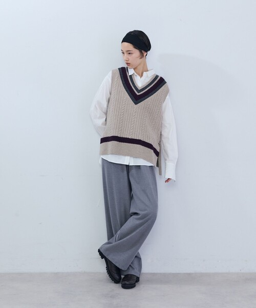 ADIEU TRISTESSE(アデュートリステス)の「ウォームイージーパンツ(その他パンツ・レディース・チャコールグレー/グレー/ブラック/カーキ・38)」の6枚目の写真