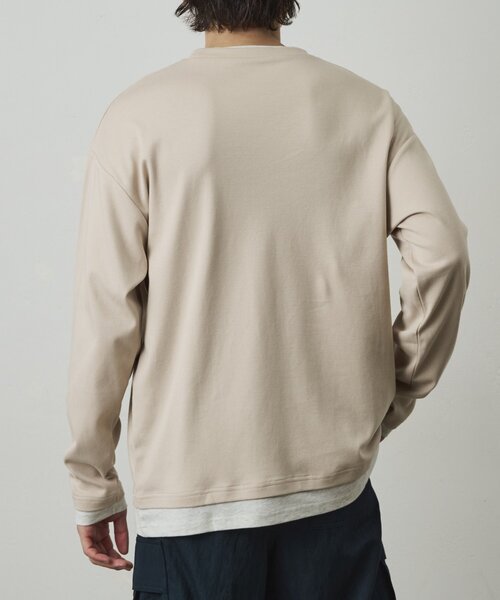 COLONY 2139(コロニートゥーワンスリーナイン)の「レイヤードロンT(Tシャツ/カットソー・メンズ・グレイッシュベージュ/ブラック/ホワイト・LARGE/MEDIUM)」の10枚目の写真
