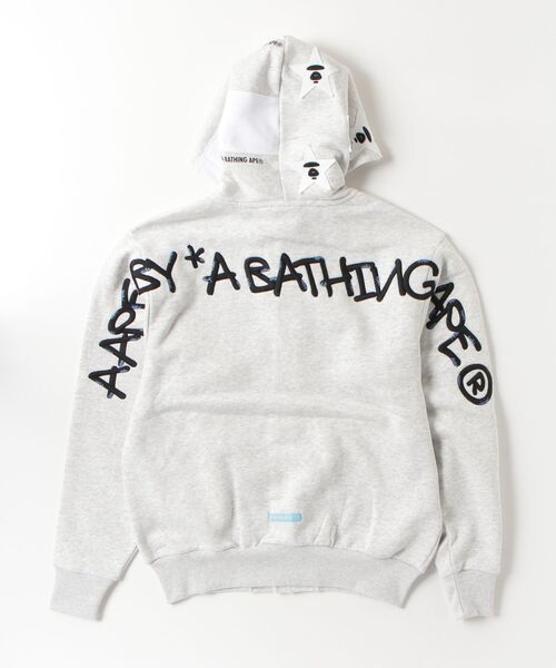 AAPE BY A BATHING APE（エーエイプバイアベイシングエイプ）の「AAPE BUTTON SWEAT HOODIE（パーカー・メンズ・オフホワイト・LARGE/MEDIUM/X-LARGE/X-SMALL/SMALL）」の3枚目の写真