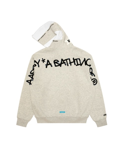 AAPE BY A BATHING APE（エーエイプバイアベイシングエイプ）の「AAPE BUTTON SWEAT HOODIE（パーカー・メンズ・オフホワイト・LARGE/MEDIUM/X-LARGE/X-SMALL/SMALL）」の5枚目の写真
