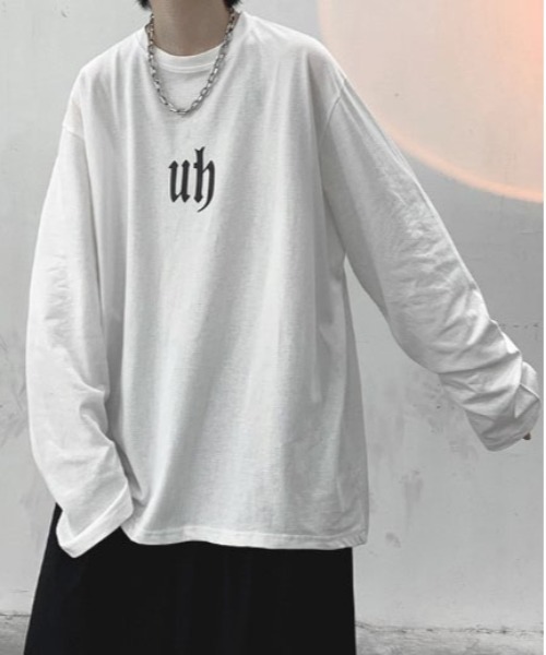 DOUBLE STEAL(ダブルスティール)の「DSフロントロゴロングスリーブTシャツ(Tシャツ/カットソー・メンズ・ブルー/グリーン/チャコール/ブラック/ホワイト・SMALL/X-LARGE/LARGE/MEDIUM)」の1枚目の写真