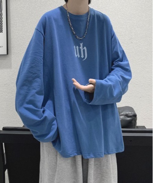 DOUBLE STEAL(ダブルスティール)の「DSフロントロゴロングスリーブTシャツ(Tシャツ/カットソー・メンズ・ブルー/グリーン/チャコール/ブラック/ホワイト・SMALL/X-LARGE/LARGE/MEDIUM)」の15枚目の写真