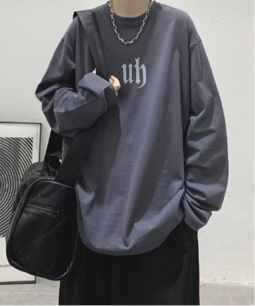DOUBLE STEAL(ダブルスティール)の「DSフロントロゴロングスリーブTシャツ(Tシャツ/カットソー・メンズ・ブルー/グリーン/チャコール/ブラック/ホワイト・SMALL/X-LARGE/LARGE/MEDIUM)」の11枚目の写真