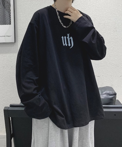 DOUBLE STEAL(ダブルスティール)の「DSフロントロゴロングスリーブTシャツ(Tシャツ/カットソー・メンズ・ブルー/グリーン/チャコール/ブラック/ホワイト・SMALL/X-LARGE/LARGE/MEDIUM)」の9枚目の写真