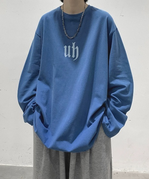 DOUBLE STEAL(ダブルスティール)の「DSフロントロゴロングスリーブTシャツ(Tシャツ/カットソー・メンズ・ブルー/グリーン/チャコール/ブラック/ホワイト・SMALL/X-LARGE/LARGE/MEDIUM)」の14枚目の写真