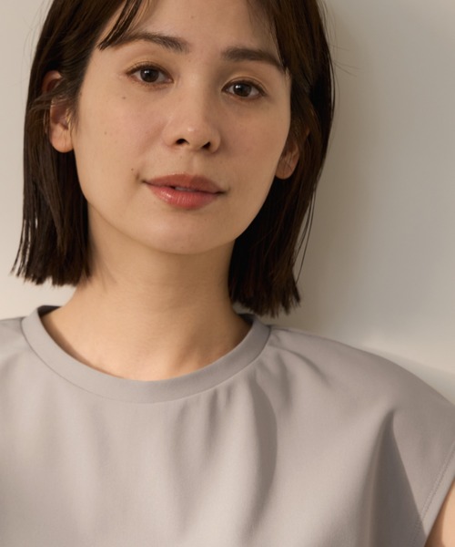 ketty(ケティ)の「【超快適機能】ノースリーブTブラウス(Tシャツ/カットソー・レディース・オフホワイト/ライトグレー・M)」の16枚目の写真