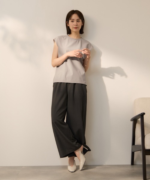 ketty(ケティ)の「【超快適機能】ノースリーブTブラウス(Tシャツ/カットソー・レディース・オフホワイト/ライトグレー・M)」の17枚目の写真