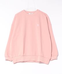 【U.S. POLO ASSN./ユーエスポロアッスン】【程よくゆとりを持たせたベーシックなシルエット】ワンポイントロゴ ダンボールスウェット ダンボールニット 軽量 ハリ感 美シルエット