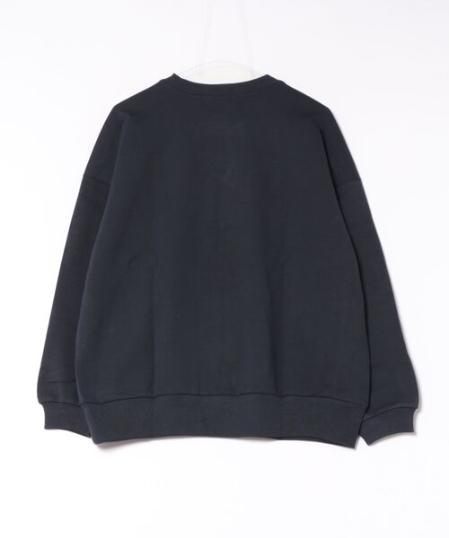 U.S. POLO ASSN.（ユーエスポロアッスン）の「【U.S. POLO ASSN./ユーエスポロアッスン】【程よくゆとりを持たせたベーシックなシルエット】ワンポイントロゴ ダンボールスウェット ダンボールニット 軽量 ハリ感 美シルエット（スウェット・レディース・ピンク/ネイビー/杢グレー/アイボリー/グリーン・MEDIUM/LARGE）」の6枚目の写真