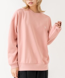 【U.S. POLO ASSN./ユーエスポロアッスン】【程よくゆとりを持たせたベーシックなシルエット】ワンポイントロゴ ダンボールスウェット ダンボールニット 軽量 ハリ感 美シルエット