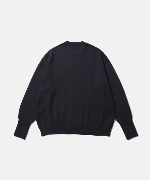 MOIF（モイフ）の「[AW26] ADVANCED クルーネックニット / チャコール（ニット/セーター・メンズ・その他・2(M)/3(L)）」の2枚目の写真