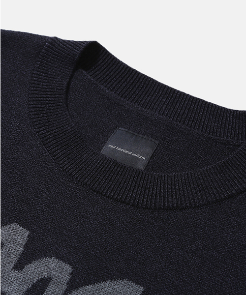 MOIF（モイフ）の「[AW26] ADVANCED クルーネックニット / チャコール（ニット/セーター・メンズ・その他・2(M)/3(L)）」の3枚目の写真