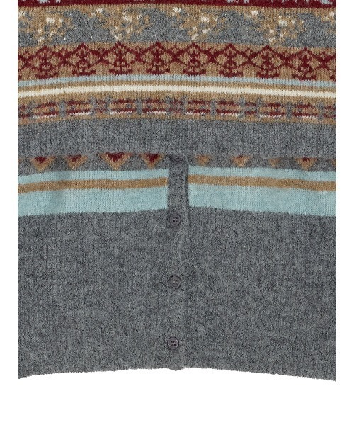 Ameri(アメリ)の「UND JACQUARD FAIR ISLE BUISTIER SET KNIT(ニット/セーター・レディース・グレー・FREE)」の9枚目の写真