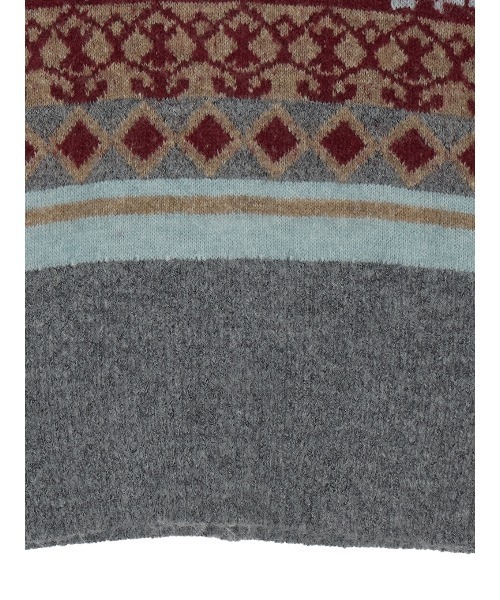 Ameri(アメリ)の「UND JACQUARD FAIR ISLE BUISTIER SET KNIT(ニット/セーター・レディース・グレー・FREE)」の3枚目の写真