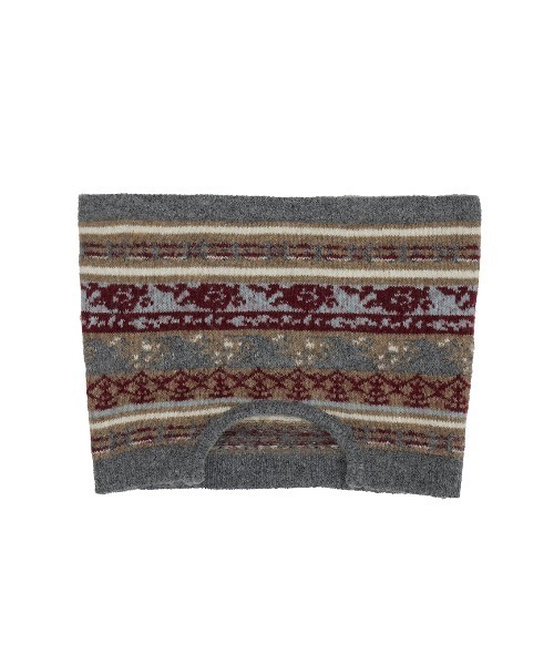 Ameri(アメリ)の「UND JACQUARD FAIR ISLE BUISTIER SET KNIT(ニット/セーター・レディース・グレー・FREE)」の5枚目の写真