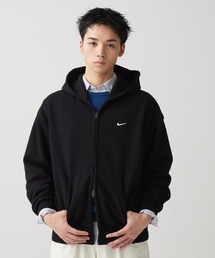 NIKE（ナイキ）の「ナイキ ソロ フリース メンズ フルジップ パーカー / Nike Solo Fleece Men's Full-Zip Hoodie IX1929-001 Total Black（パーカー）」