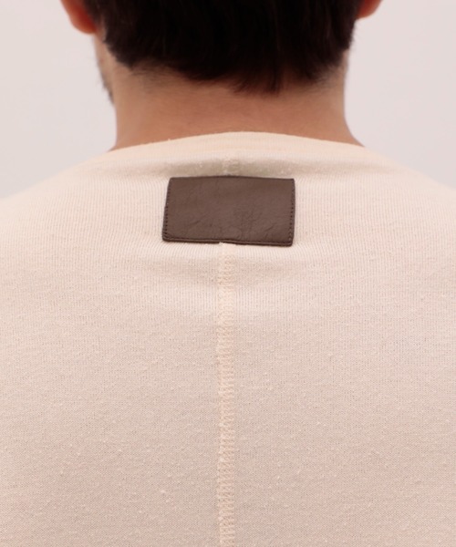 THE TOKYO(ザトウキョウ)の「【SILKα/シルクアルファ】SILK α Henry Neck L/S Tee(Tシャツ/カットソー・メンズ・ブラック/アイボリー・48/46)」の7枚目の写真