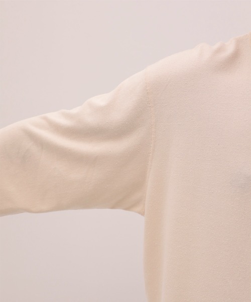 THE TOKYO(ザトウキョウ)の「【SILKα/シルクアルファ】SILK α Henry Neck L/S Tee(Tシャツ/カットソー・メンズ・ブラック/アイボリー・48/46)」の9枚目の写真