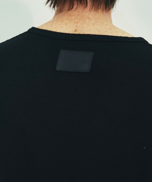 THE TOKYO(ザトウキョウ)の「【SILKα/シルクアルファ】SILK α Henry Neck L/S Tee(Tシャツ/カットソー・メンズ・ブラック/アイボリー・48/46)」の14枚目の写真