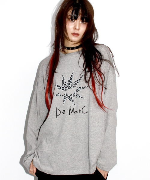 DEMARC(ドゥマーク)の「Bomb-star グラフィック長袖Tシャツ - グレー(Tシャツ/カットソー・レディース・その他・MEDIUM/LARGE)」の3枚目の写真