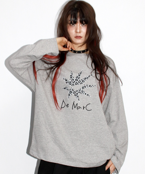 DEMARC(ドゥマーク)の「Bomb-star グラフィック長袖Tシャツ - グレー(Tシャツ/カットソー・レディース・その他・MEDIUM/LARGE)」の5枚目の写真